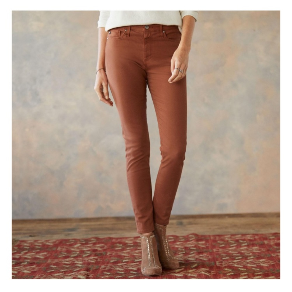 AG Farrah Sateen Super Skinny Jeans Cotton Blend Size 25